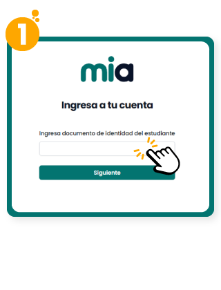 Paso 1: Ingresa documento del estudiante